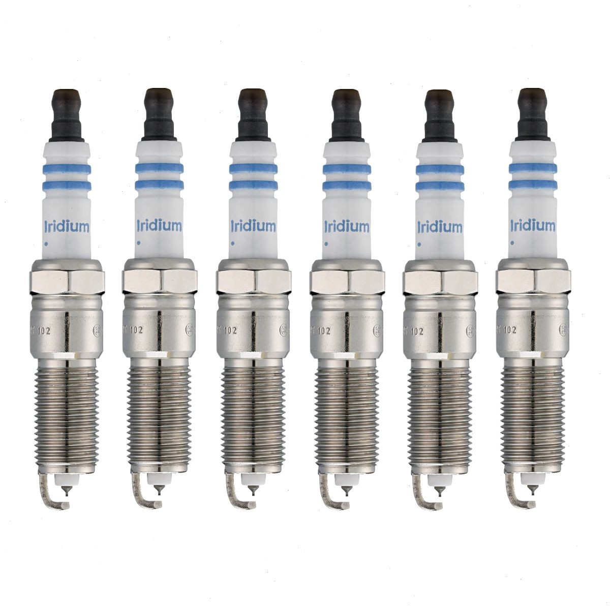 6 pc Bosch Double Iridium Spark Plugs for 2010-2019 Lincoln MKT 3.7L V6 up