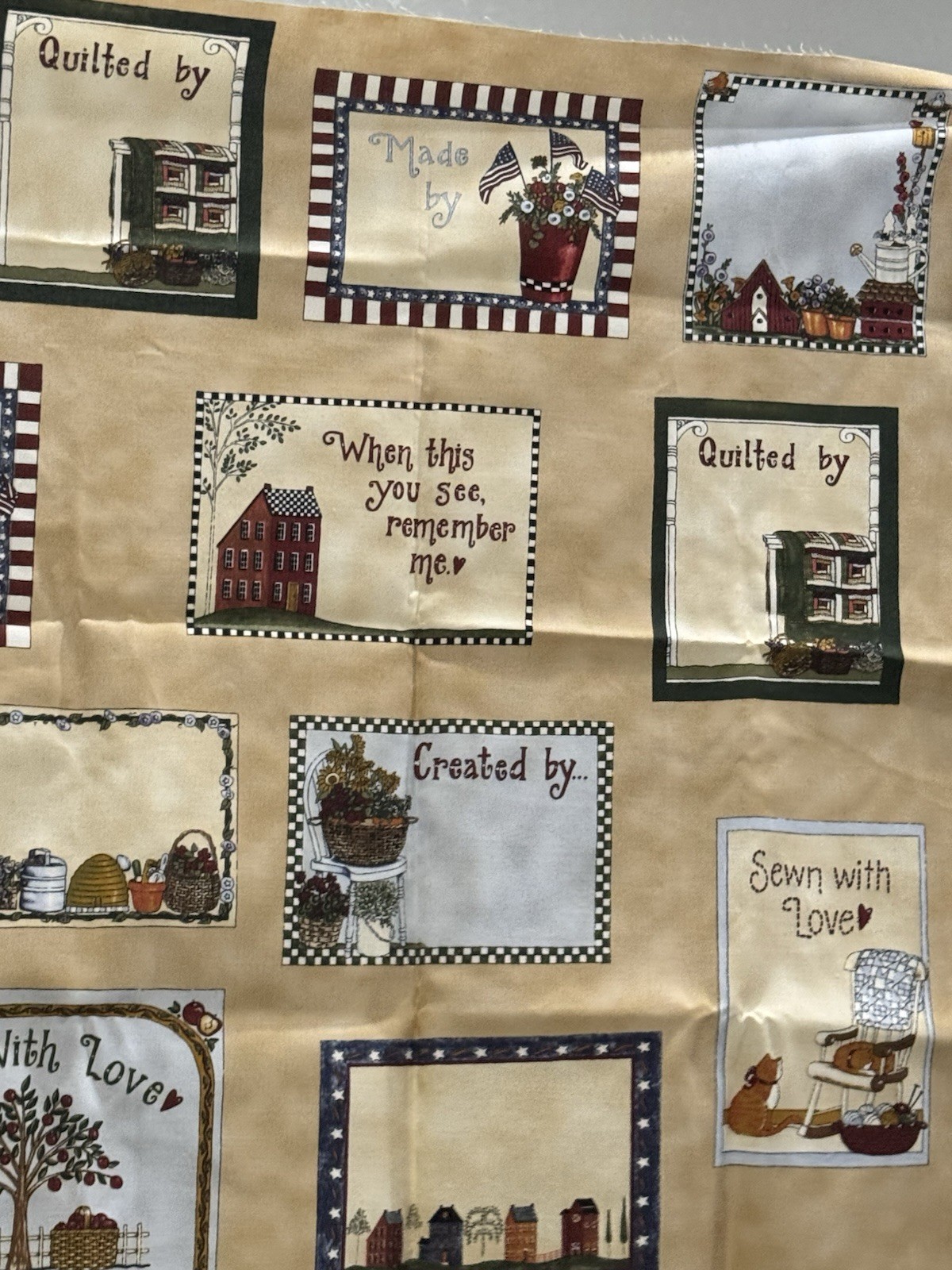 “Made With Love “ by Deb Strain for  Moda Quilt Labels Panel