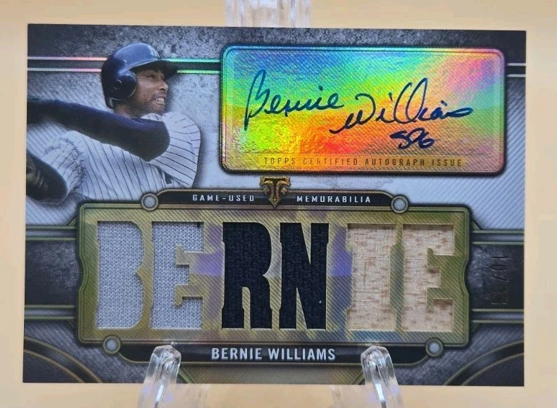 Bernie Williams Baseball Serial Numbered Sports Trading Cards