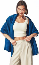 UV Sun Protection Sun Shawl UPF 50 Travel Scarf Beach Wrap Pleated Shawl Summer