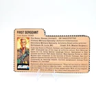 Vintage 1984 GI Joe Duke File Card  First Sergeant Airborne Infantry ARAH