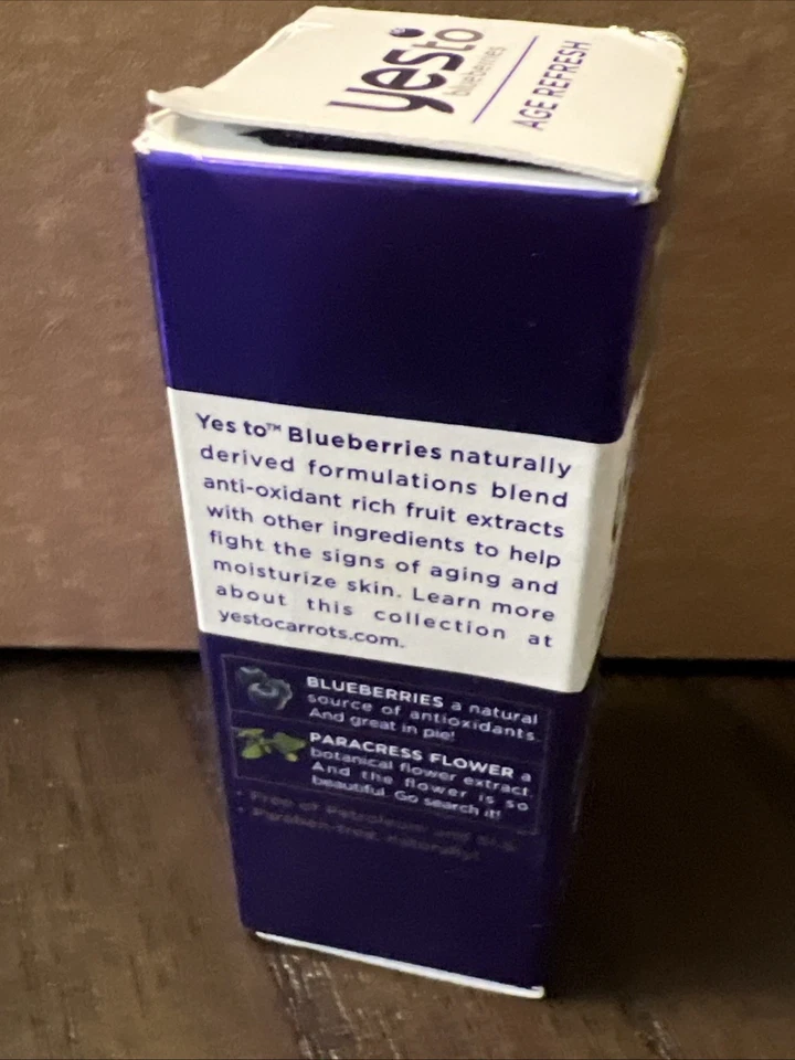Yes To Blueberries Age Refresh Eye Firming Treatment – 15ml / 0,5 fl oz NOVO - Imagem 3 de 4