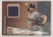 2019 Topps Update Major League Material 150th Anniversary 54/150 Gerrit Cole o7m