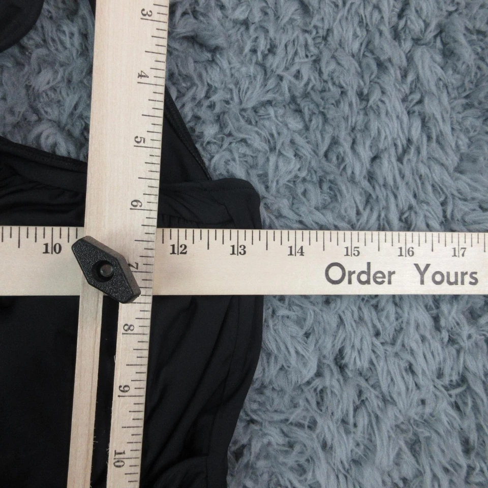 Traje de baño Calzedonia para mujer grande negro moldeando una pieza fruncido acolchado nuevo con etiquetas Foto 4 de 4