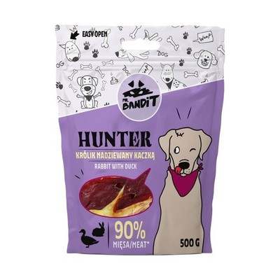 MR. BANDIT Hunter Kaninchen gefüllt mit Ente für Hunde 500 g
