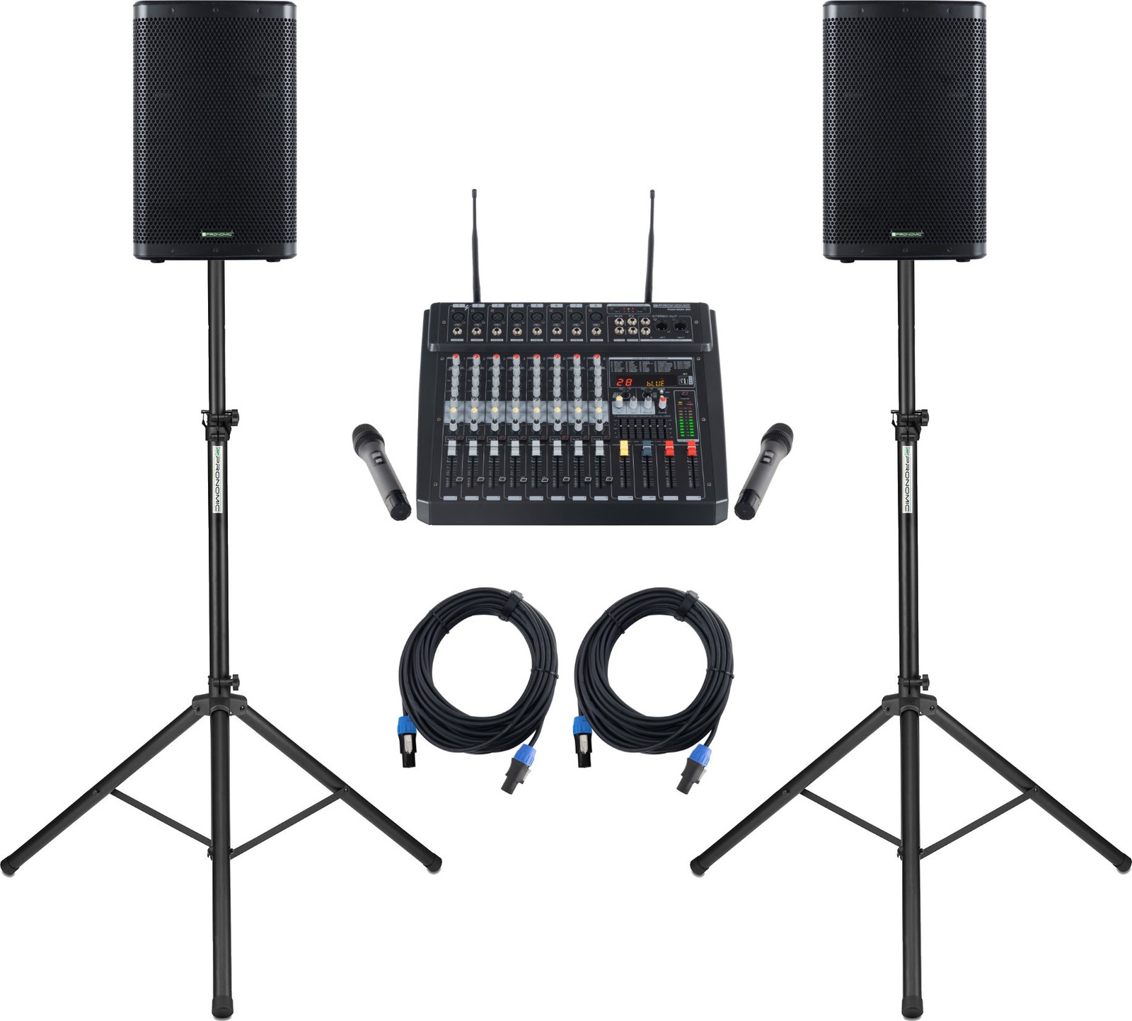 Портативный 8-канальный микрофон Pronomic Powermake 800 / C-212 МП с пассивным блоком питания