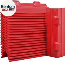 ENJ 20 Pack Red Flatbed Edge Protectors for Cargo Loads Corner Protectors Flatbe