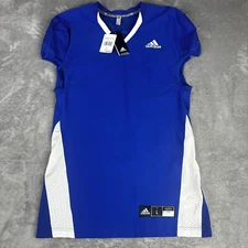 Adidas Football Practice Jersey Men's L WVN A1 Stock J Royal Blue New $95