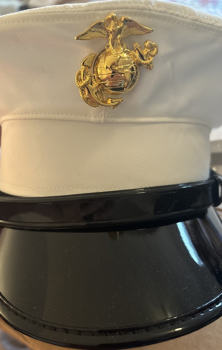 USMC Marine Corps Size 6 3/8 Enlisted Blues Dress White Cover Hat New | eBay USMC Marine Corps Size 6 3/8 Enlisted Blues Dress White Cover Hat New | eBay