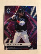2021 Panini Chronicles Purple Velocity Prizm Phoenix Cristian Pache Braves RC 23