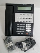 Samsung Falcon iDCS 18D Digital Display Telephone Black LCD Phone w/ new Cords