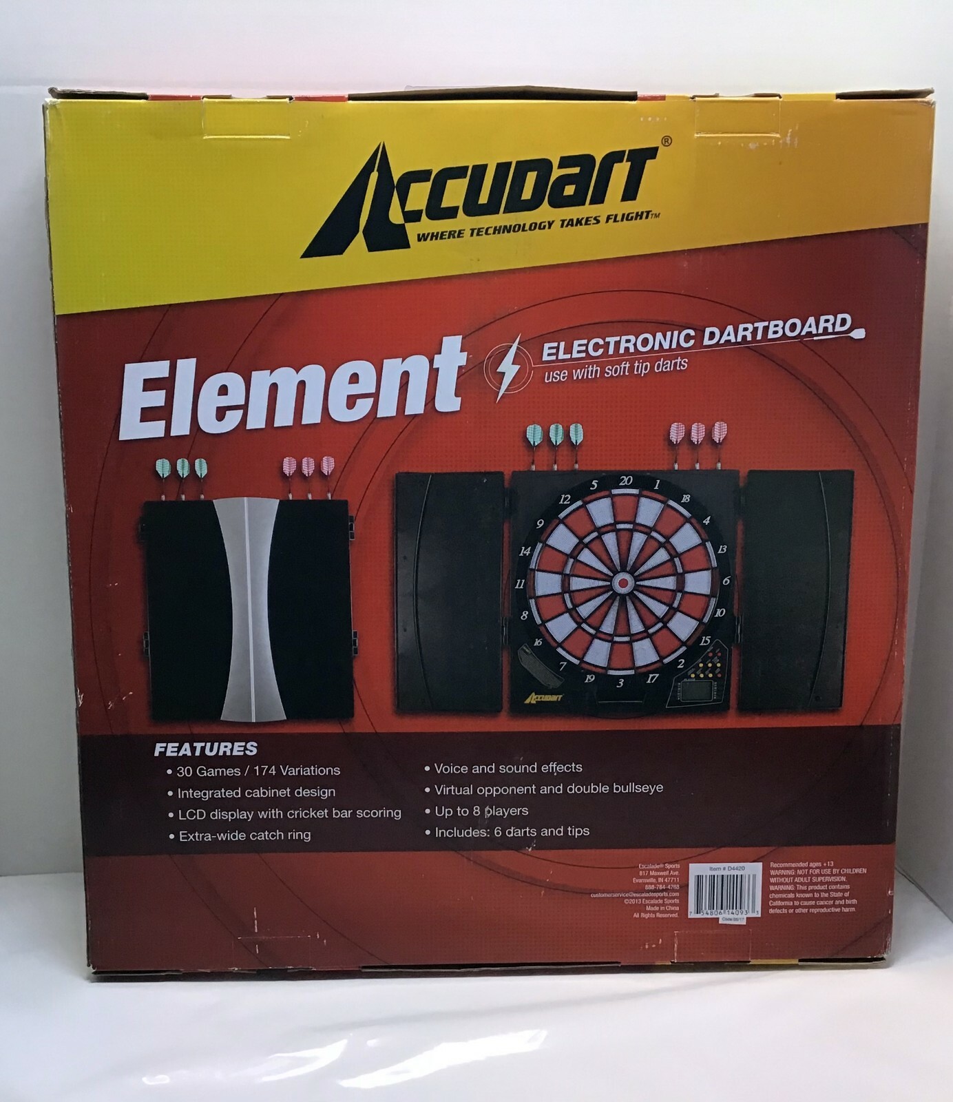 accudart element electronic dartboard