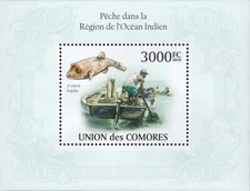 Indian Ocean Fish Souvenir Sheet Mint NH