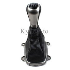 5 Speed Gear Shift Knob Pu Leather Boot For Ford Honda Accord Sedan Us 2008-2012