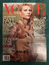 VOGUE Magazine August 2013 CLAIRE DANES CYNDI LAUPER LINDSEY VONN Brand New