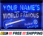 Custom Name Personalized Led Neon Light Sign Guitar Lounge Shop Wall Art Décor