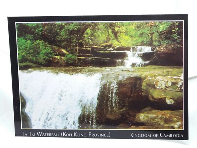 Ta Tai Wasserfall Provinz Koh Kong Vintage Postkarte 