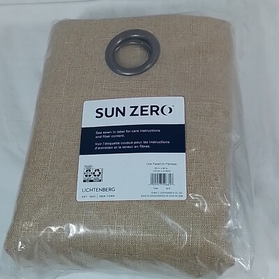 Sun Zero Channing Gold Blackout Grommet Curtain Panel 84''L-Free Shipping!(A17)