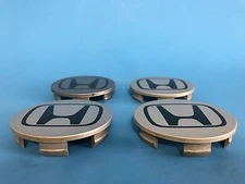 HONDA GENUINE FACTORY OEM GREY CENTER CAPS 44732-S9A-A000 OEM SET