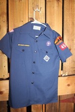 Boy Scouts of America BSA Youth Shirt Large Blue Cub