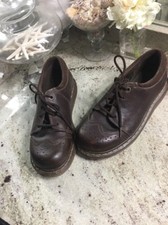 Dr. Martens Wing Tip Oxfords Men Size 8 Ladies 9 Brown Leather 41 Uk 7
