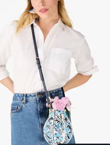 NWT Kate Spade Perfect Plume Vase Crossbody Blue Multi - Picture 2 of 9