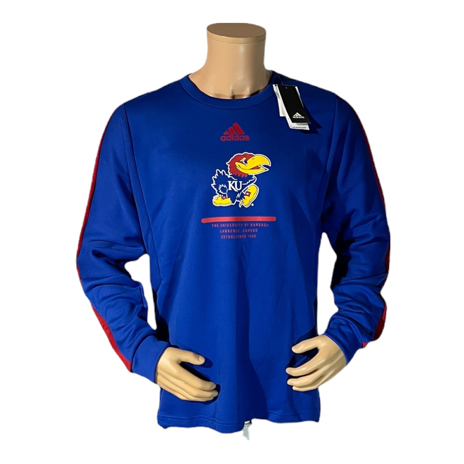 NWT$75 Мужской пуловер Kansas Jay Hawks, свитер большого размера, NWT$75