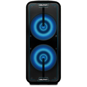 dolphin dual 10 inch rechargeable bluetooth speaker