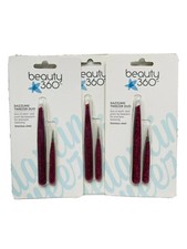 3 beauty 360 dazzling tweezer duo stainless steel