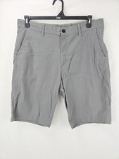 Eddie Bauer Tech Shorts Men 36 Gray Nylon Spandex Board Short Golf Chino Hybrid