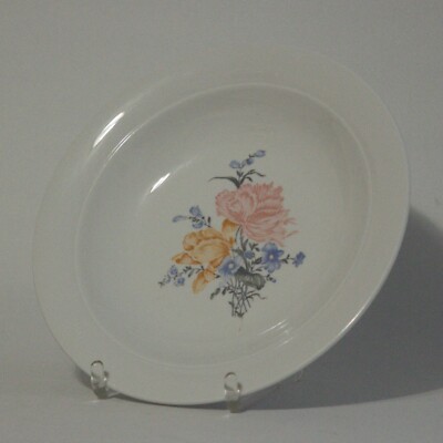 tiefer Suppenteller Ø ca. 22 cm Kahla Blumendekor Porzellan