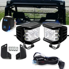 Fit POLARIS RANGER 570 900 XP Reverse Rear Backup 60W LED LIGHT Pod Bracket+Wire