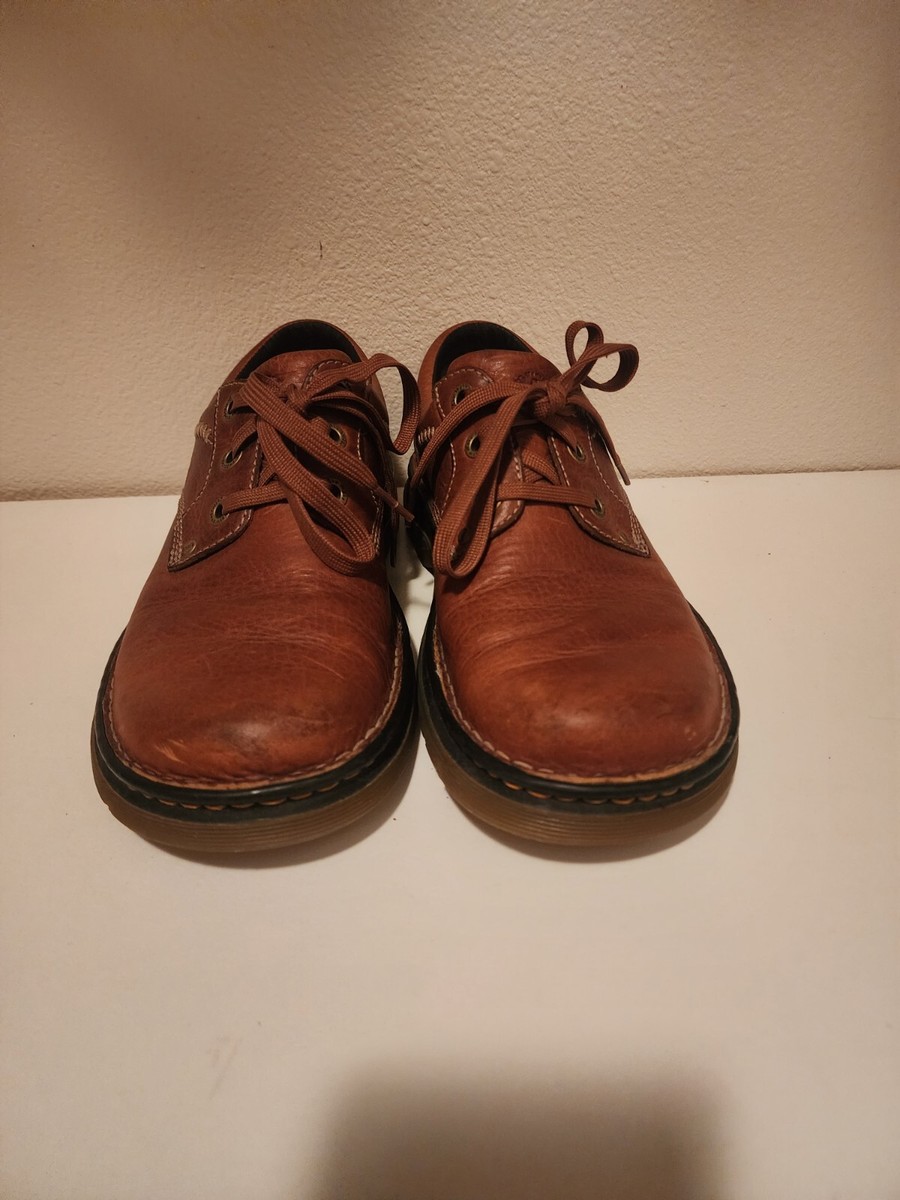 Dr Doc Martens Oxford Men's Size Brown Leather Shoes 12079 Air Cushion  Sole