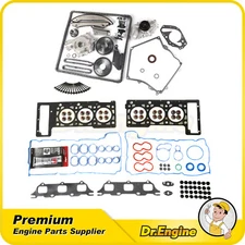 Head Gasket Bolts Set Timing Chain Kit Oil Water Pump Fit 02-07 Chrysler Dodge