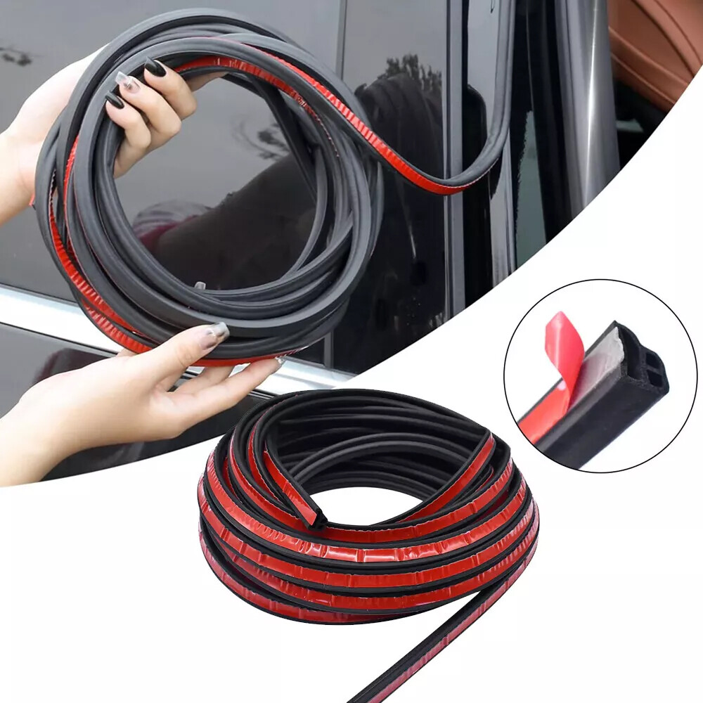 For Chevy L-Shaped Door Rubber Sealing Strip Weatherstrip Edge Trim Black 32.8Ft