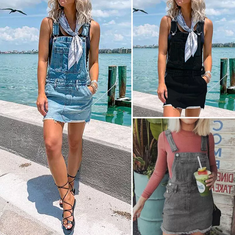 Overall top short dress