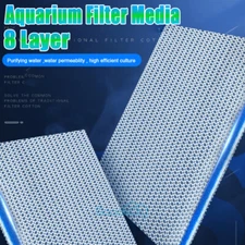 8 Layer 8D Aquarium Bio Sponge Foam Filter Media Pad for Fish Tank Sump Pond US