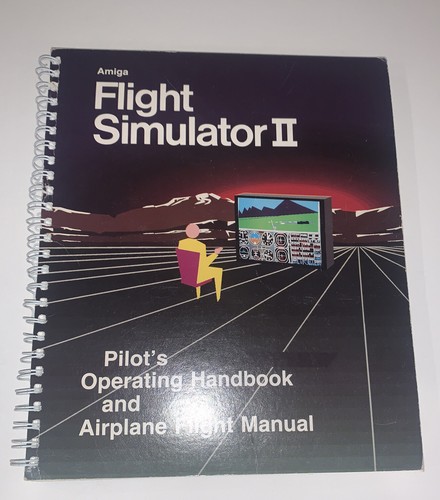 FLIGHT SIMULATOR II 2 Big Box 1986 SubLogic Commodore AMIGA Preowned RARE - Picture 3 of 11