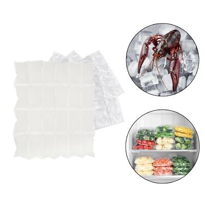 120x Eisbeutel Eisbeutel Blätter einfach zu bedienen Kühlpacks Gefrierbeutel für Mittagessen