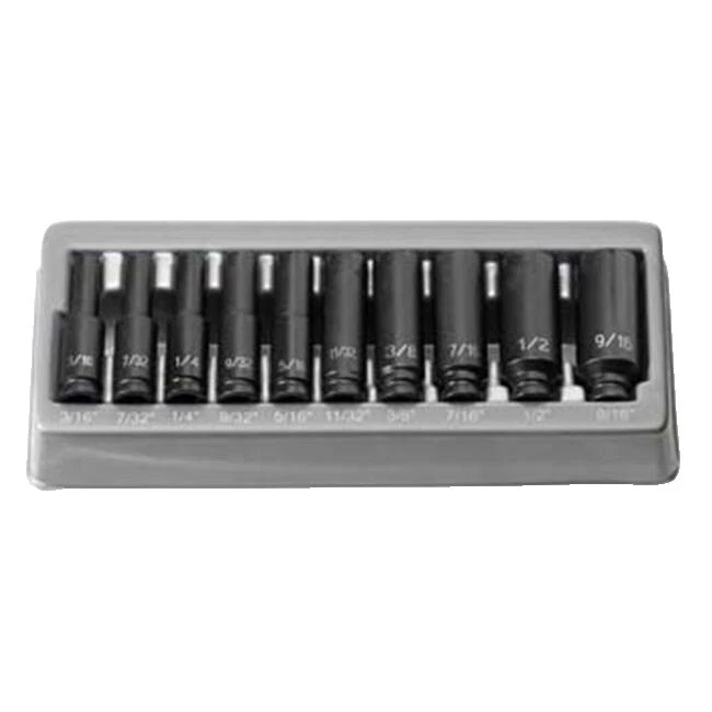 Grey Pneumatic Deep Length Socket Sets Socket Wrenches