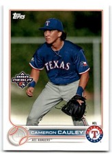 2022 TOPPS PRO DEBUT CAMERON CAULEY ACL RANGERS #PD-148