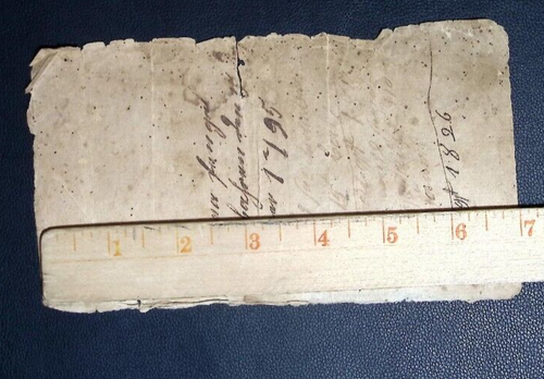 1795 Handwritten Financial Record with 1826 Notation - Picture 3 of 3