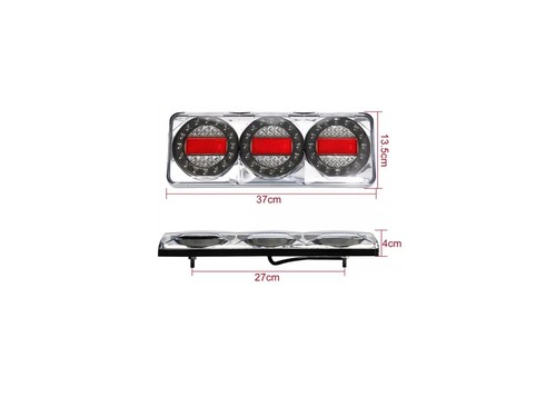 2Pcs 3 LED Combination Tail Light Stop Tail INDICATOR REVERSE Truck Ute - Picture 9 of 9