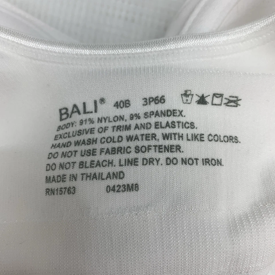 Sujetador con aros cierre delantero Bali 3P66 Comfort Revolution talla 40B DF3P66 blanco Foto 4 de 4