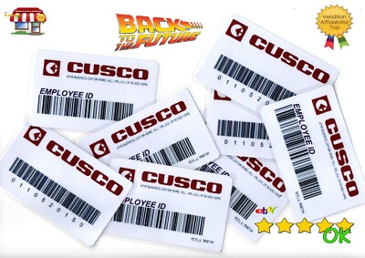Zurück in die Zukunft Führerschein BADGE KREDITKARTE CUSCO Marty Martin McFLY