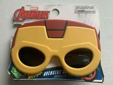 New Marvel Avengers Sun-Staches Superhero Shades/Sunglasses Iron Man