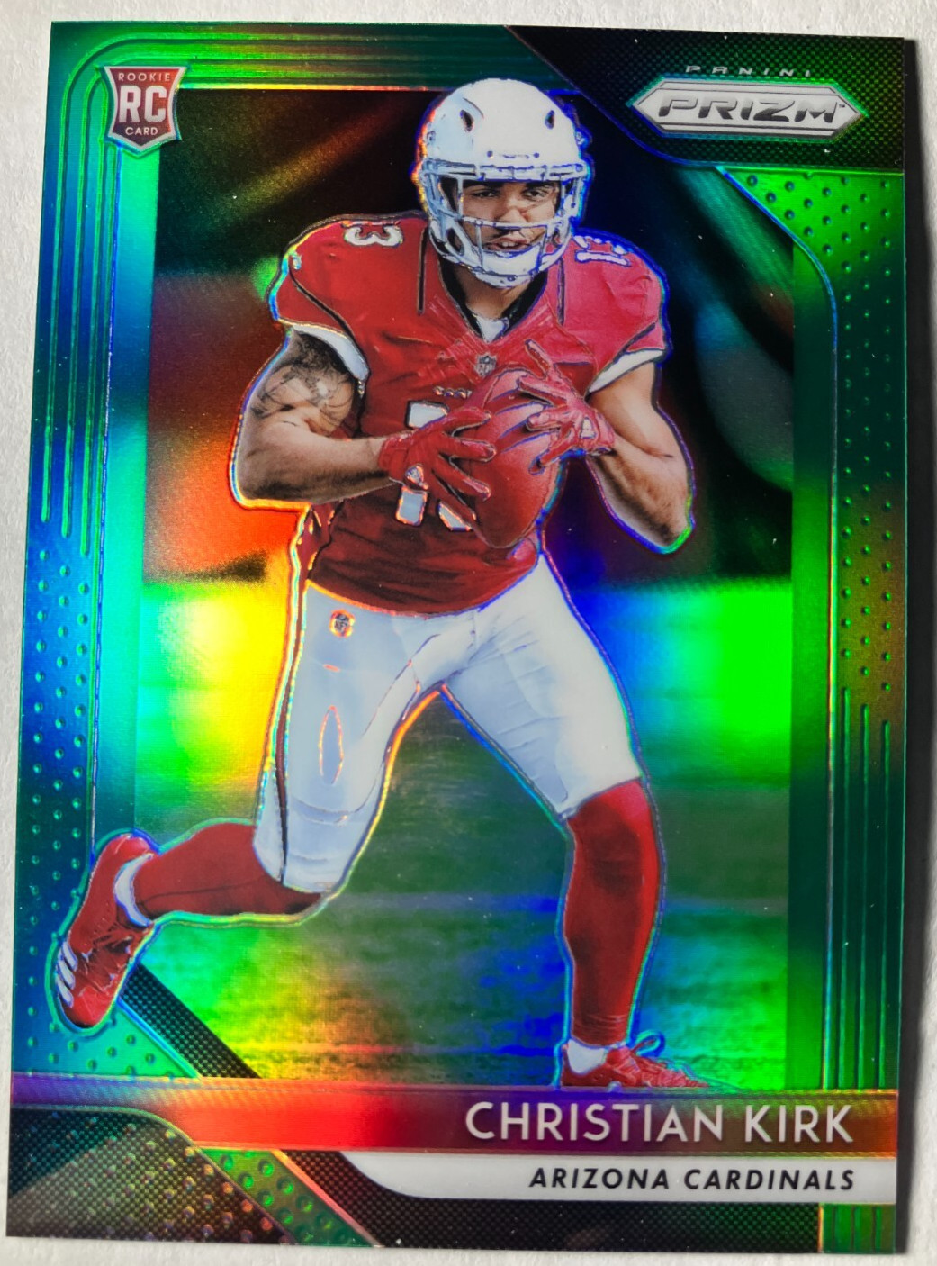 2018 Panini Prizm Prizms Green #219 Christian Kirk RC Cardinals Jags Texans