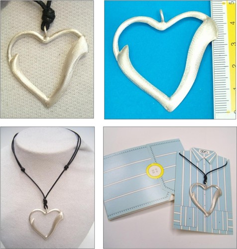 Ciondolo CUORE con INIZIALE in Argento 925 - Pendente Lettera Alfabeto Girocollo - Imagen 17 de 17