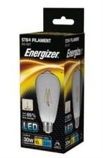 Squirrel Cage Filament Light Bulb LED ST64 4.5W ES Dimmable Cool White Energizer
