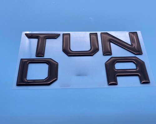 Gloss Black letters compatible with TOYOTA TUNDRA 2022 23 Front Grill insert - Picture 2 of 5